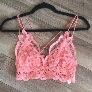 Free people pink bralette